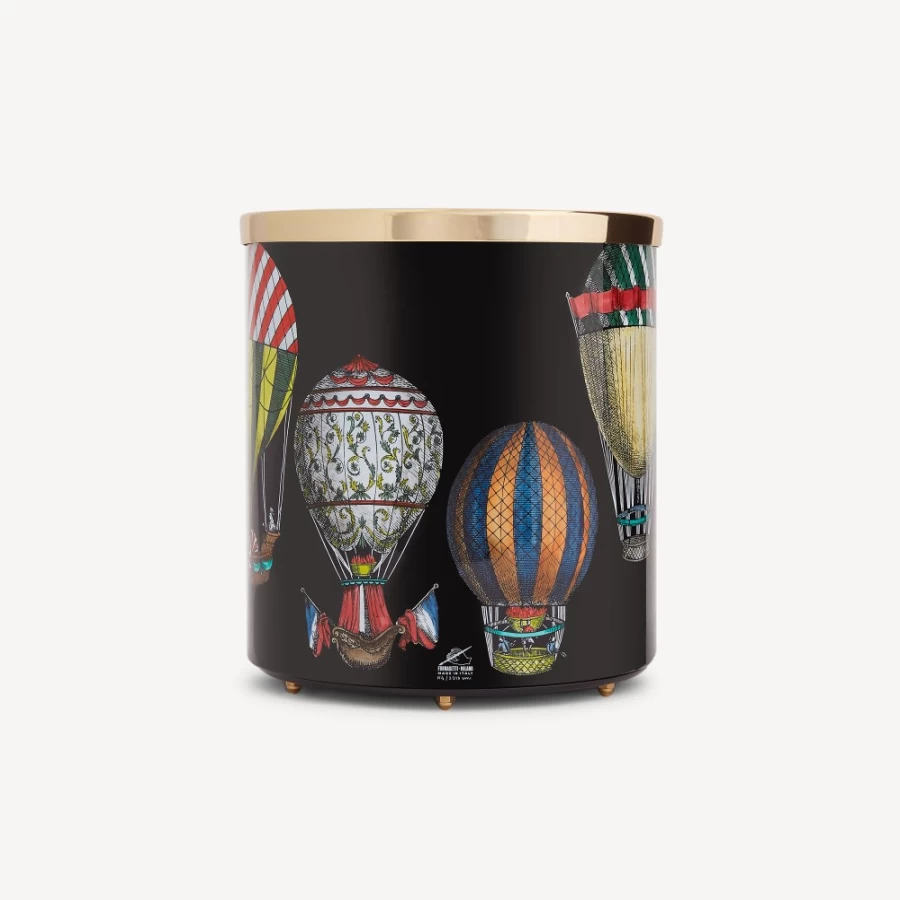 Fornasetti Multicolour Paper Basket Palloni Decorative Storage Bin