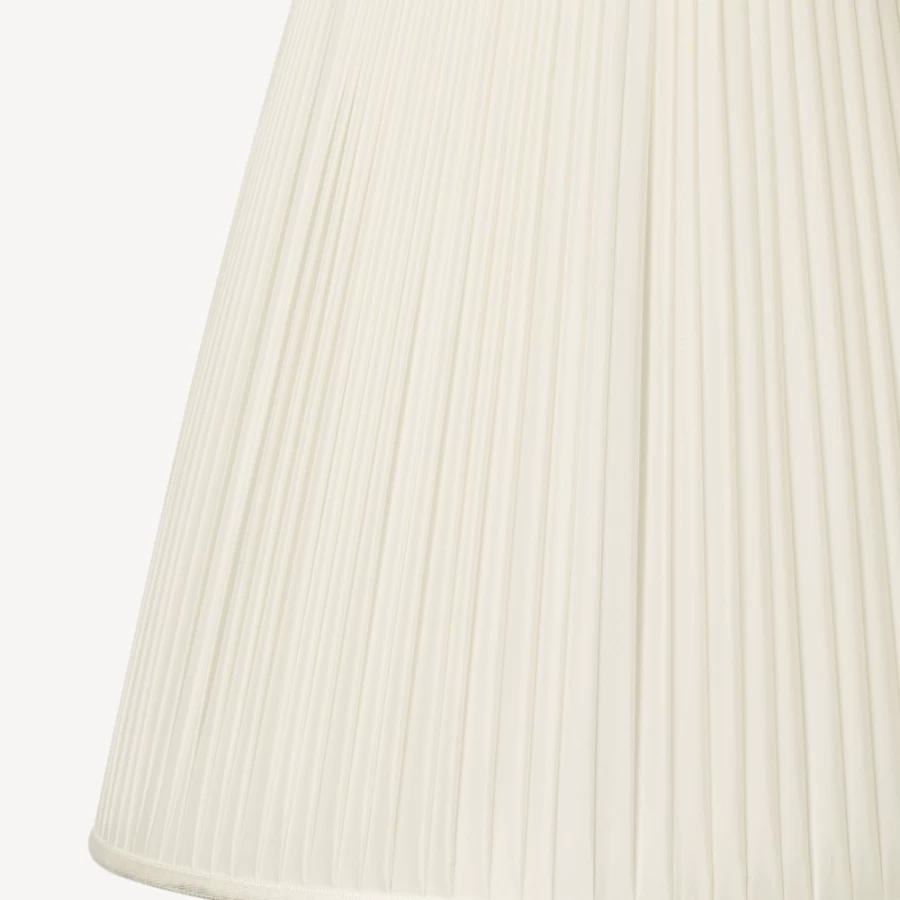 Fornasetti White Pleated Fabric Conical Lampshade - Elegant Designer Lighting