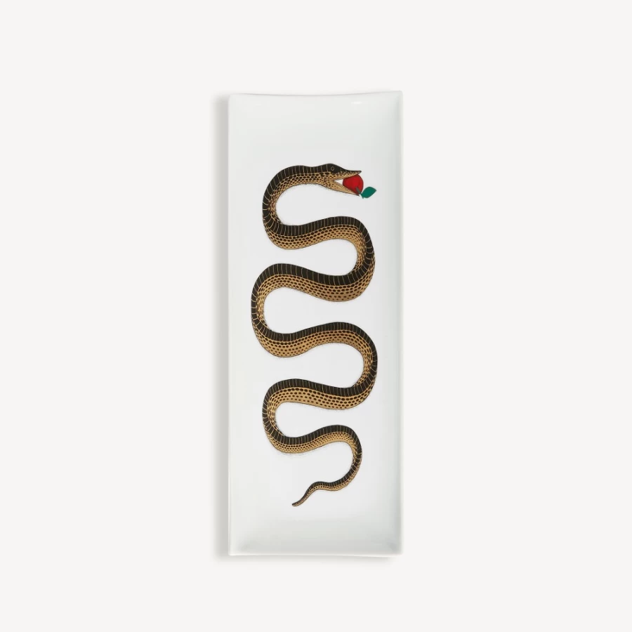 Fornasetti Serpente Multicolour Rectangular Tray - Decorative Collectible Design