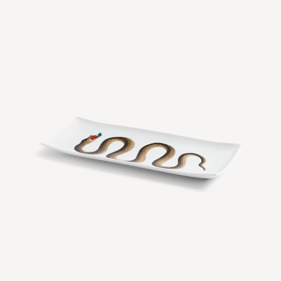 Fornasetti Serpente Multicolour Rectangular Tray - Decorative Collectible Design