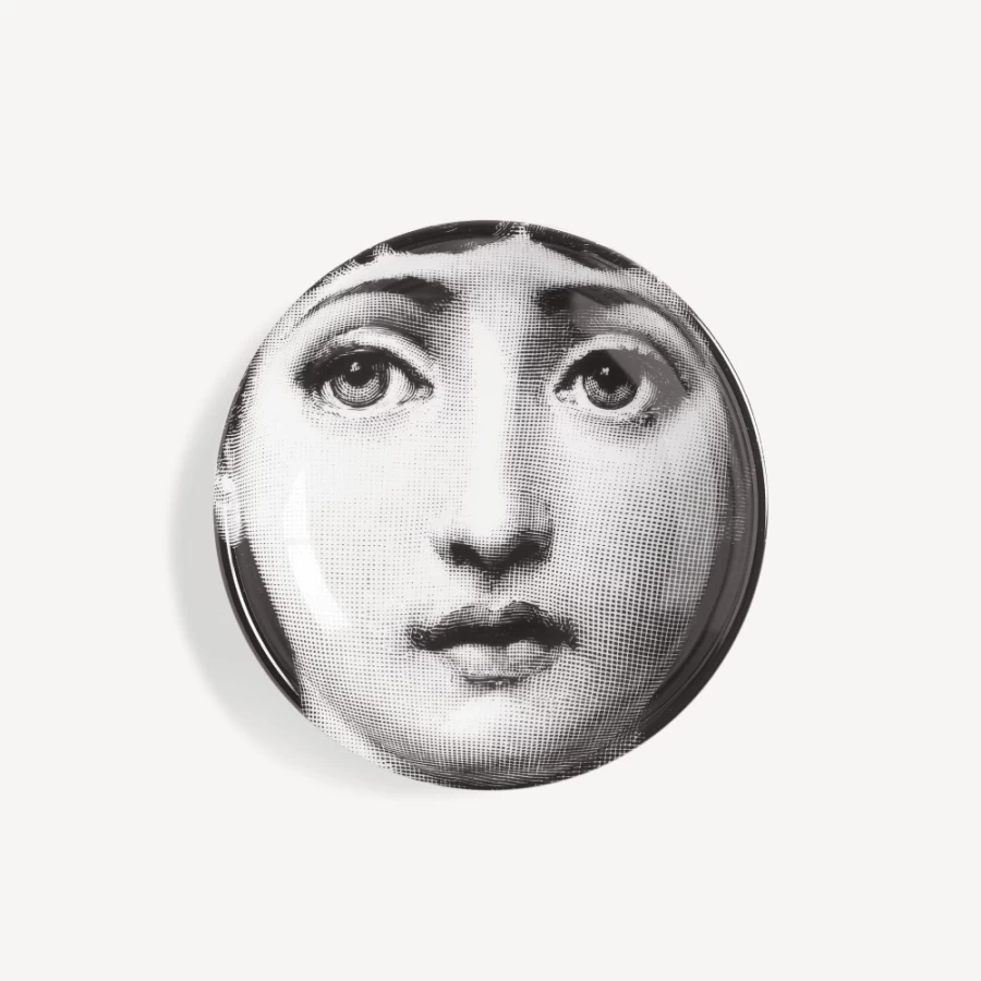 Fornasetti White and Black Ashtray Tema E Variazioni N.1 - Collectible Designer Tray