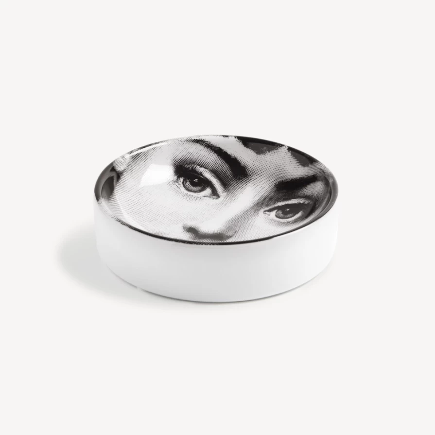 Fornasetti White and Black Ashtray Tema E Variazioni N.1 - Collectible Designer Tray