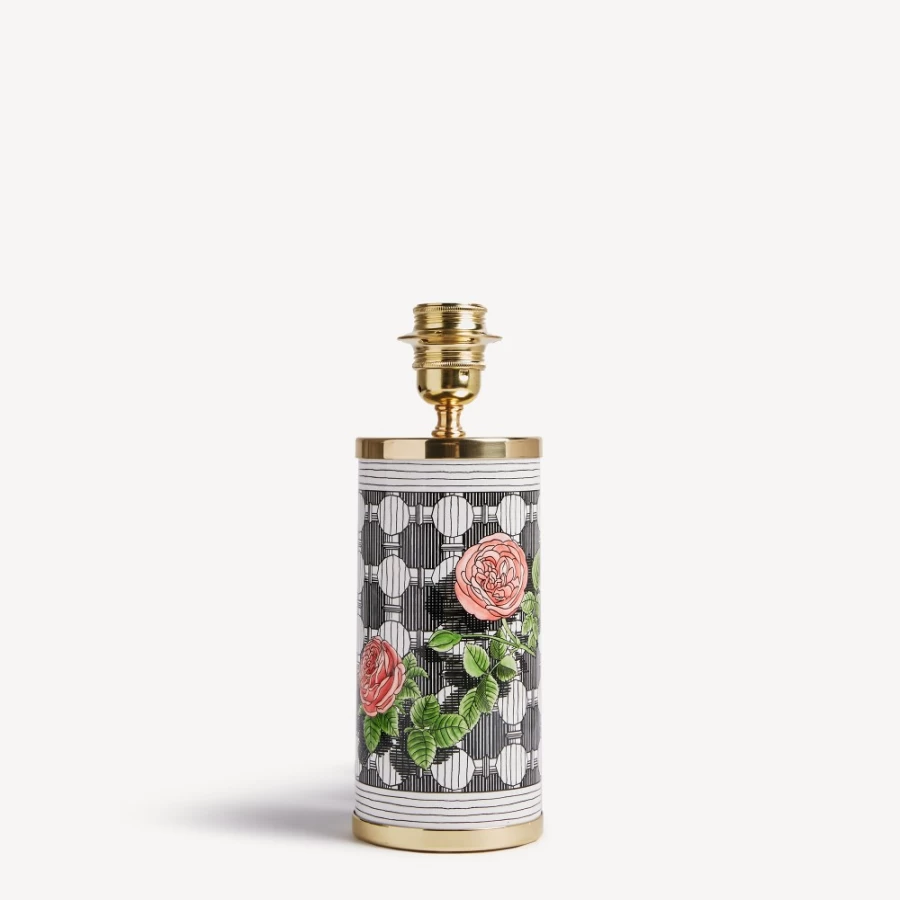 Fornasetti Multicolour Small Lamp Musciarabia with Rose Design