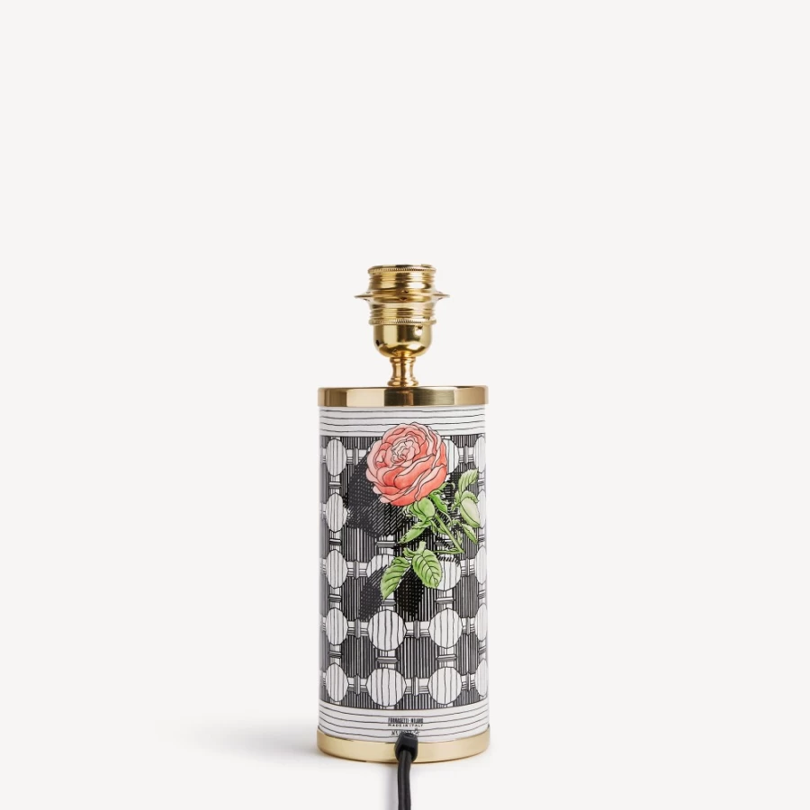 Fornasetti Multicolour Small Lamp Musciarabia with Rose Design