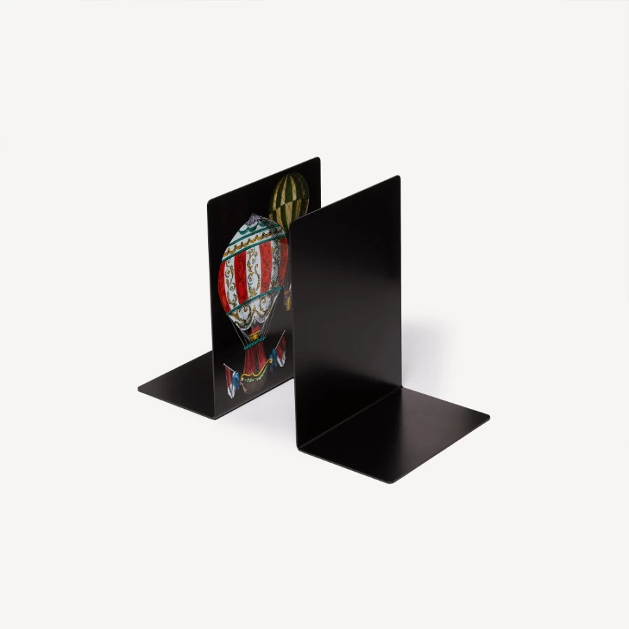 Fornasetti Multicolour Bookends Palloni - Decorative Designer Book Holders