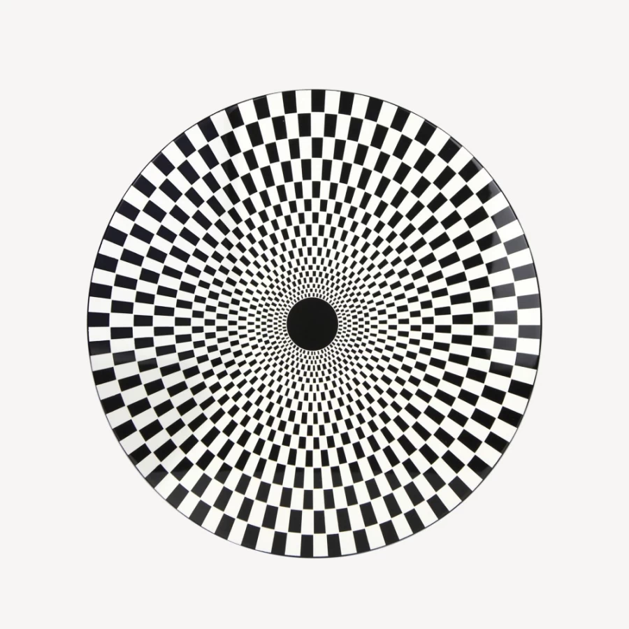 Fornasetti White and Black Egocentrismo Coffee Table - Designer Italian Furniture