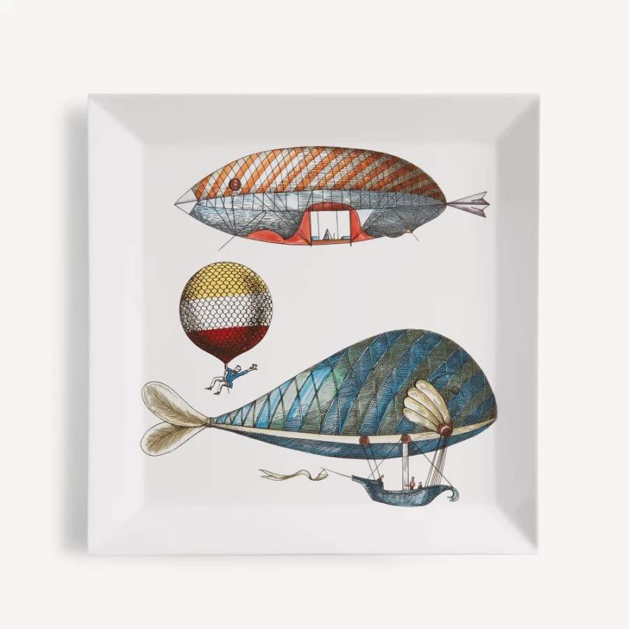 Fornasetti Multicolour Tray Palloni N.4 Decorative Collectible Tray