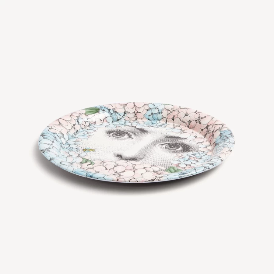 Fornasetti Multicolour Tray Ortensia Decorative Collectible Design Piece