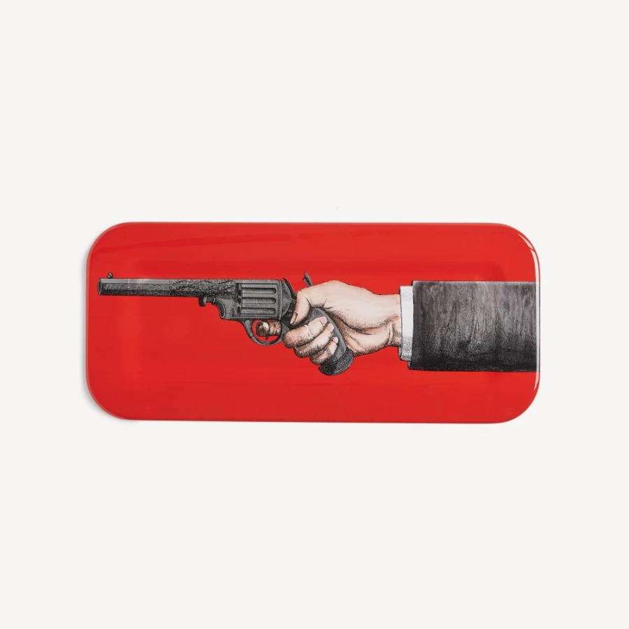 Fornasetti Multicolour Tray Braccio Con Pistola Decorative Collectible Tray