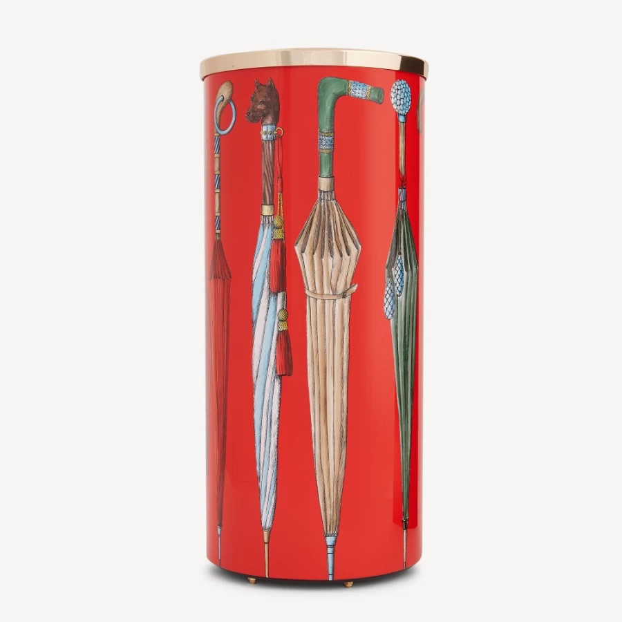 Fornasetti Multicolour Umbrella and Walking Cane Stand - Ombrelli E Bastoni Holder