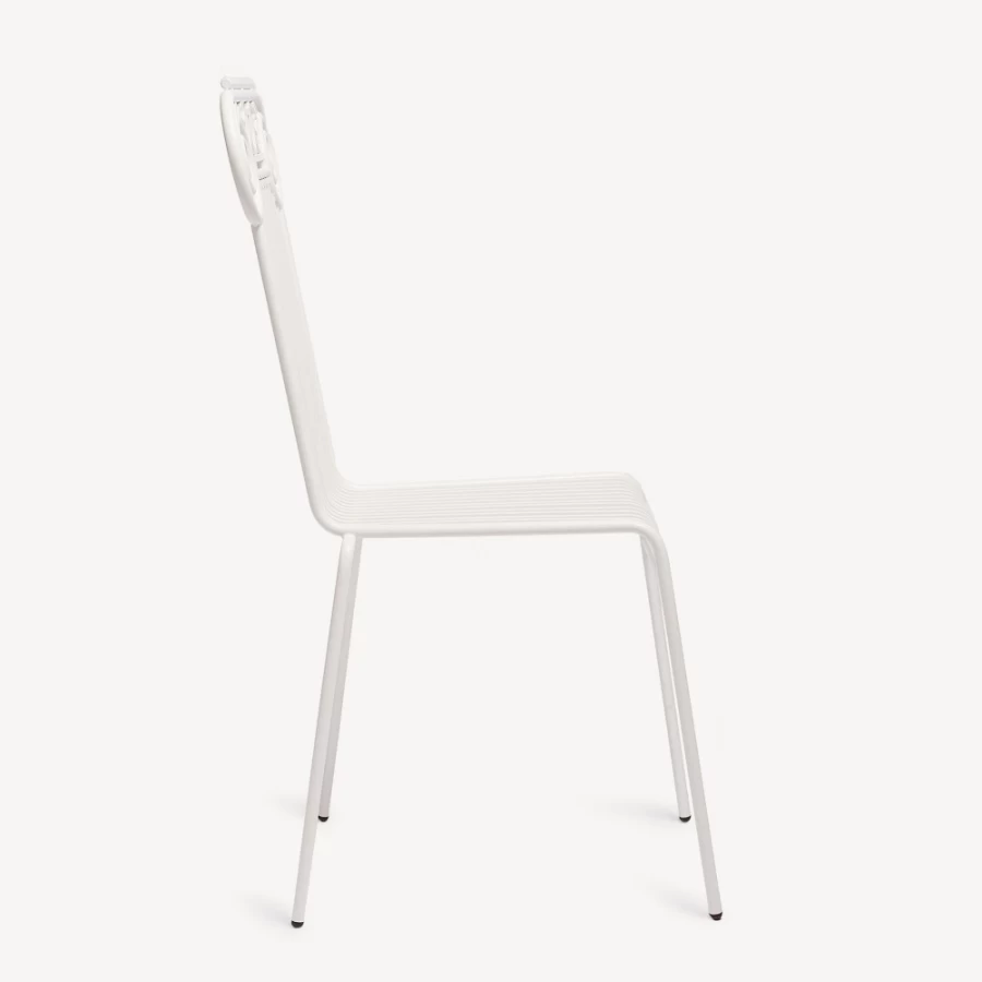 Fornasetti White Outdoor Capitellum Chair for Garden Patio and Terrace