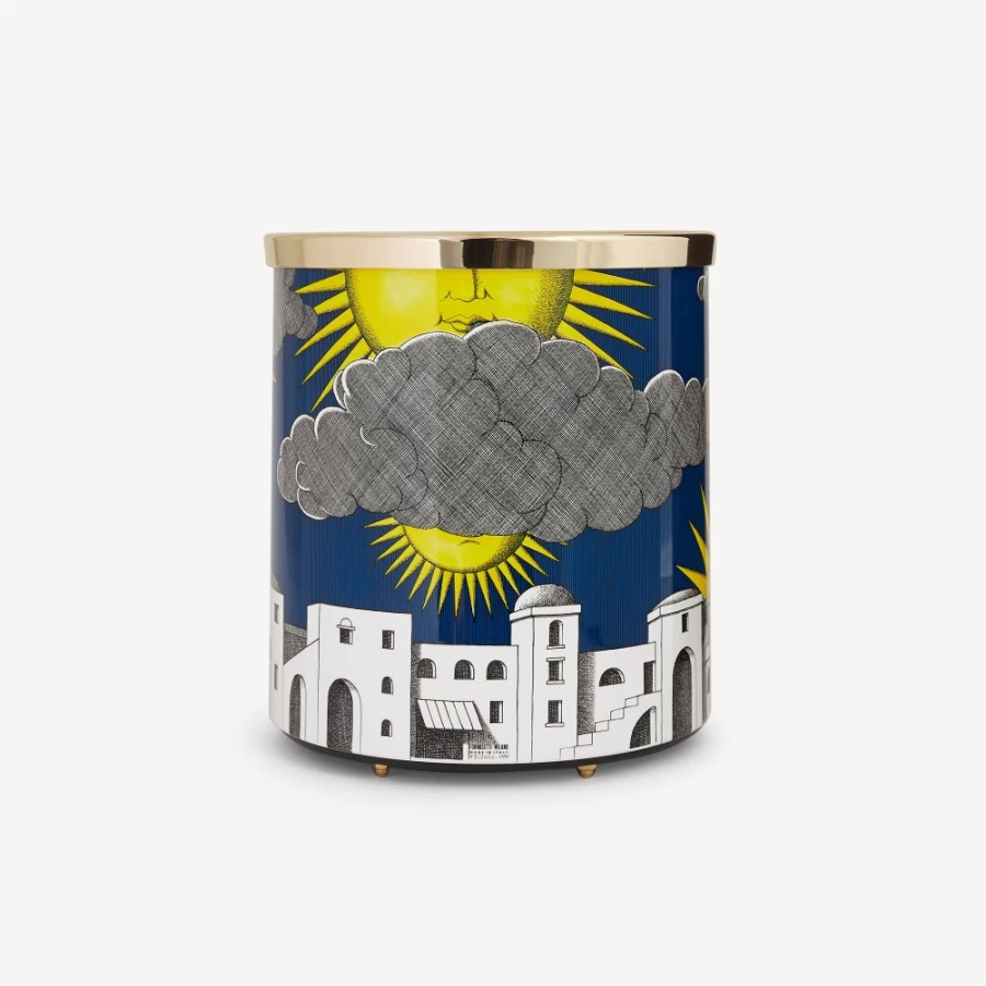 Fornasetti Multicolour Paper Basket Sole Di Capri Decorative Tray