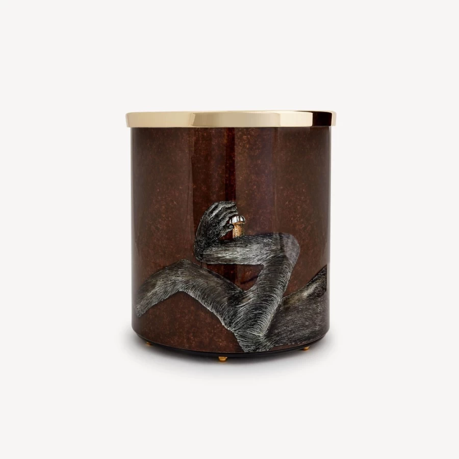 Fornasetti Multicolour Paper Basket Scimmie & Co. Decorative Storage Bin
