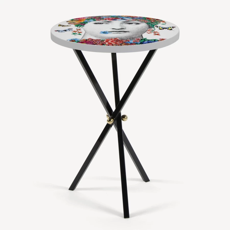 Fornasetti Fior Di Lina Multicolour Coffee Table - Designer Italian Art Furniture