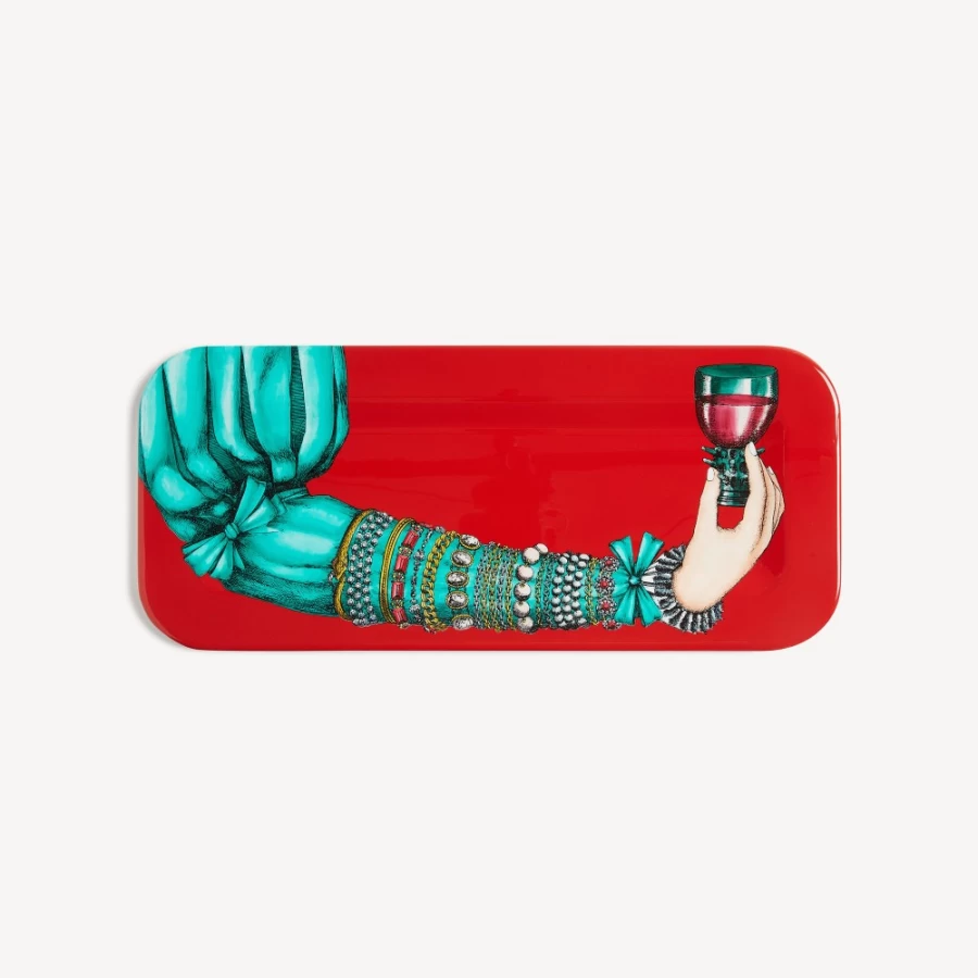 Fornasetti Multicolour Braccio Jeweled Tray - Decorative Collectible Tray