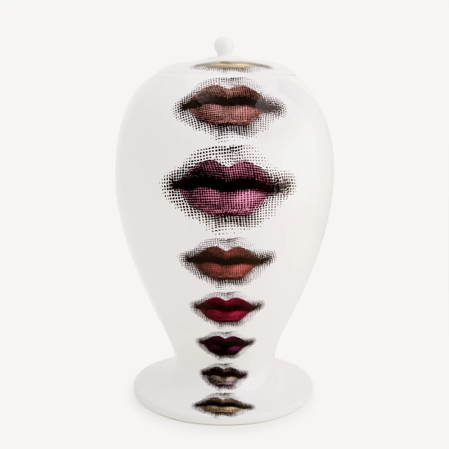 Fornasetti Rossetti Multicolour Ceramic Vase - Decorative Collectible Home Décor