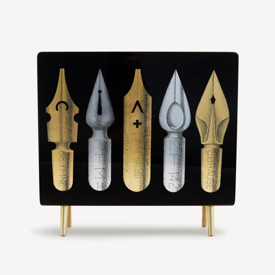 Fornasetti Multicolour Magazine Rack Pennini - Stylish Storage for Books & Decor