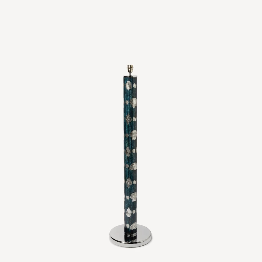 Fornasetti Giro Di Conchiglie Floor Lamp in Silver/Blue - Modern Designer Lighting
