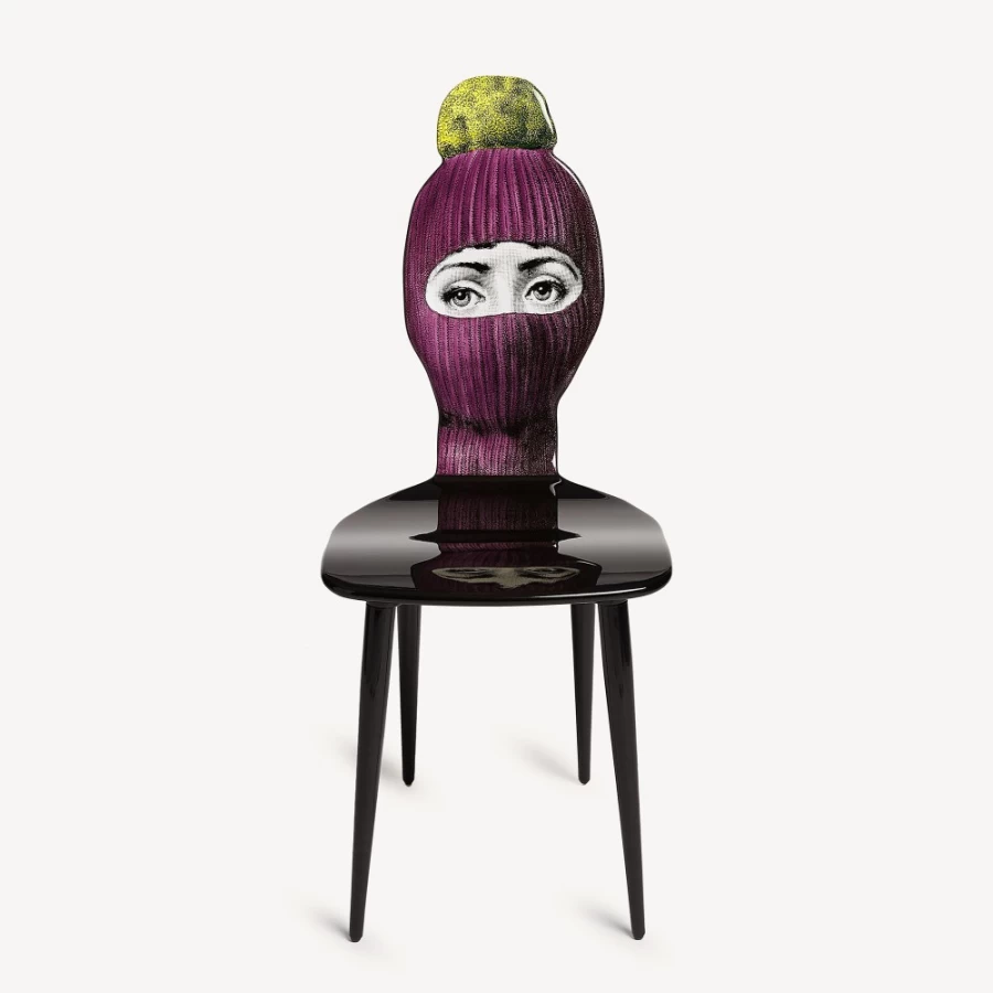 Fornasetti Lux Gstaad Chair in Purple, Yellow & Black - Stylish Designer Furniture