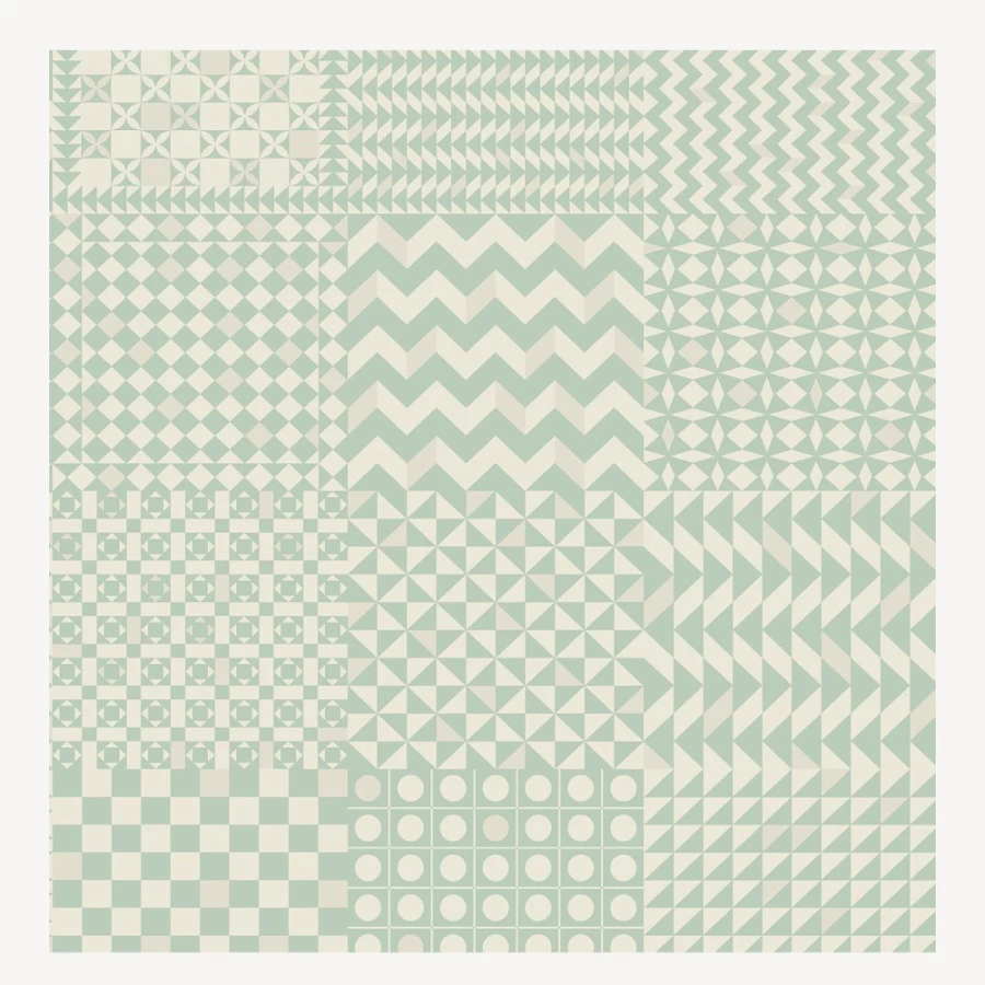 "Fornasetti Geometrico Pastel Wallpaper – Premium Italian Design"
