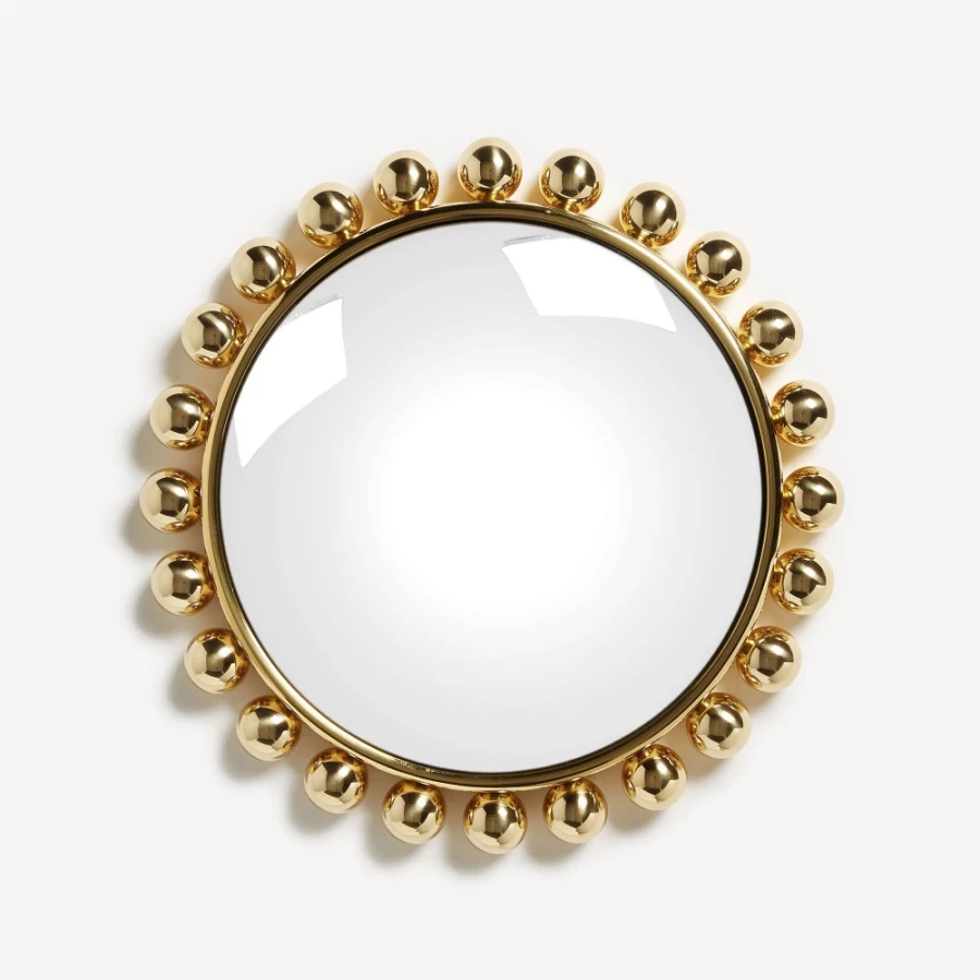 Fornasetti Brass Mirror Collier - Decorative Wall Art, Italian Design