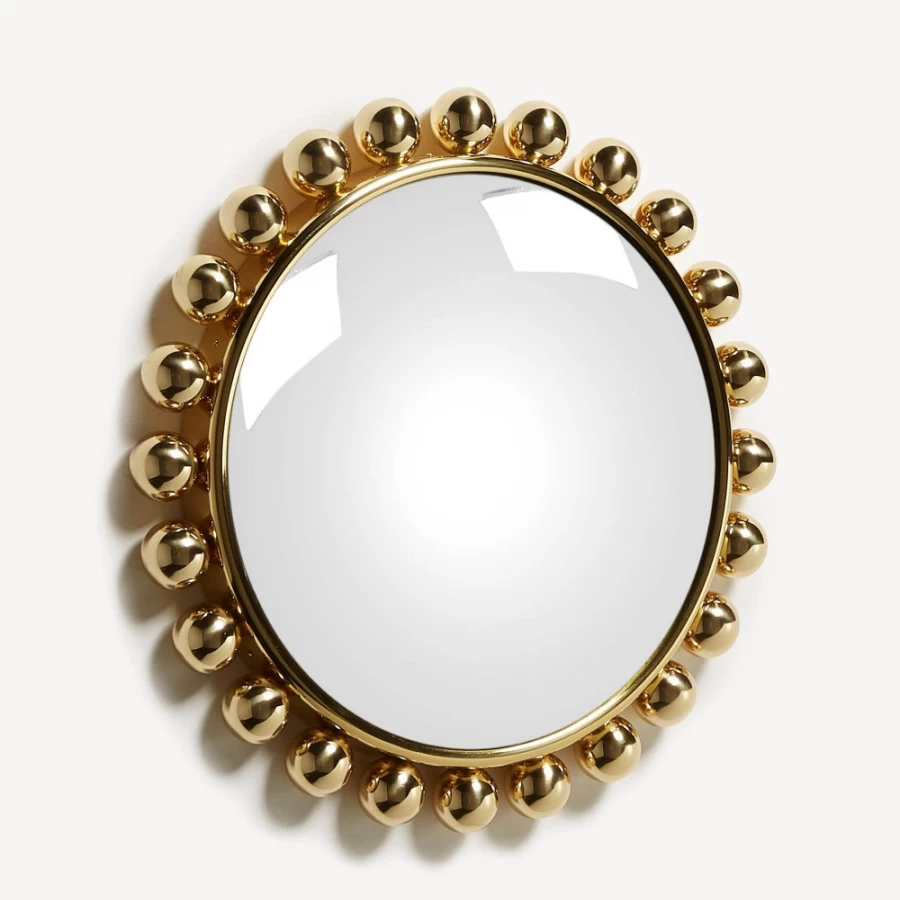 Fornasetti Brass Mirror Collier - Decorative Wall Art, Italian Design