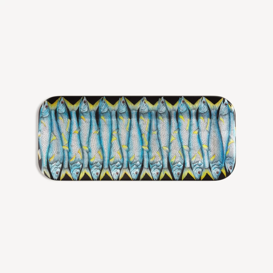 Fornasetti Multicolour Tray Sardine Decorative Collectible