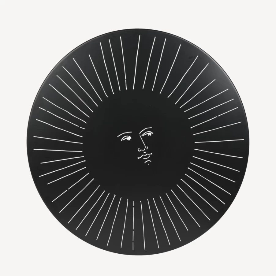 Fornasetti Black Outdoor Table Ara Solis - Modern Garden Furniture