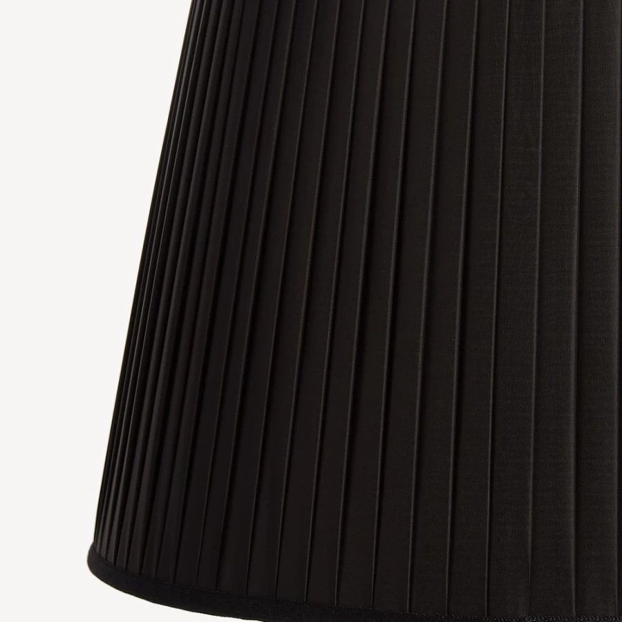 Fornasetti Black Conical Pleated Lampshade - Elegant Designer Lighting