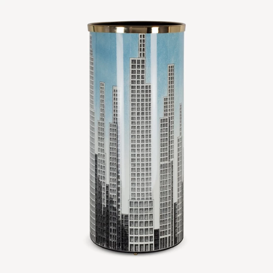 Fornasetti Multicolour Umbrella Stand Grattacieli - Designer Italian Home Decor