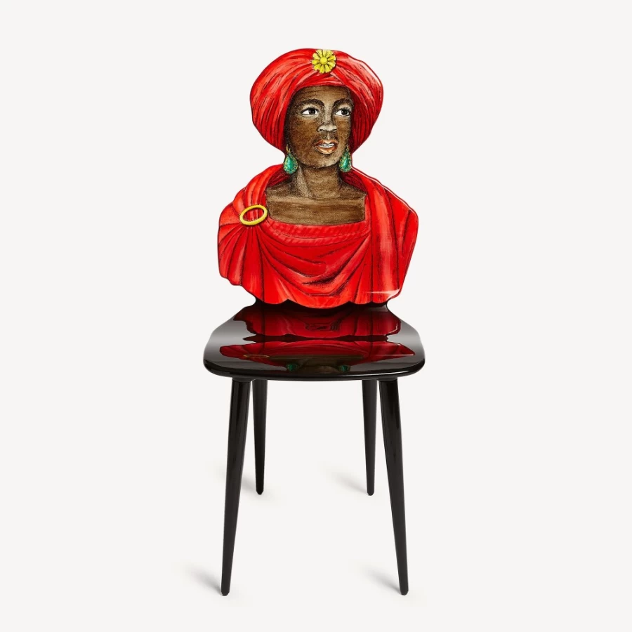Fornasetti Moro Chair in Multicolour - Unique Designer Furniture