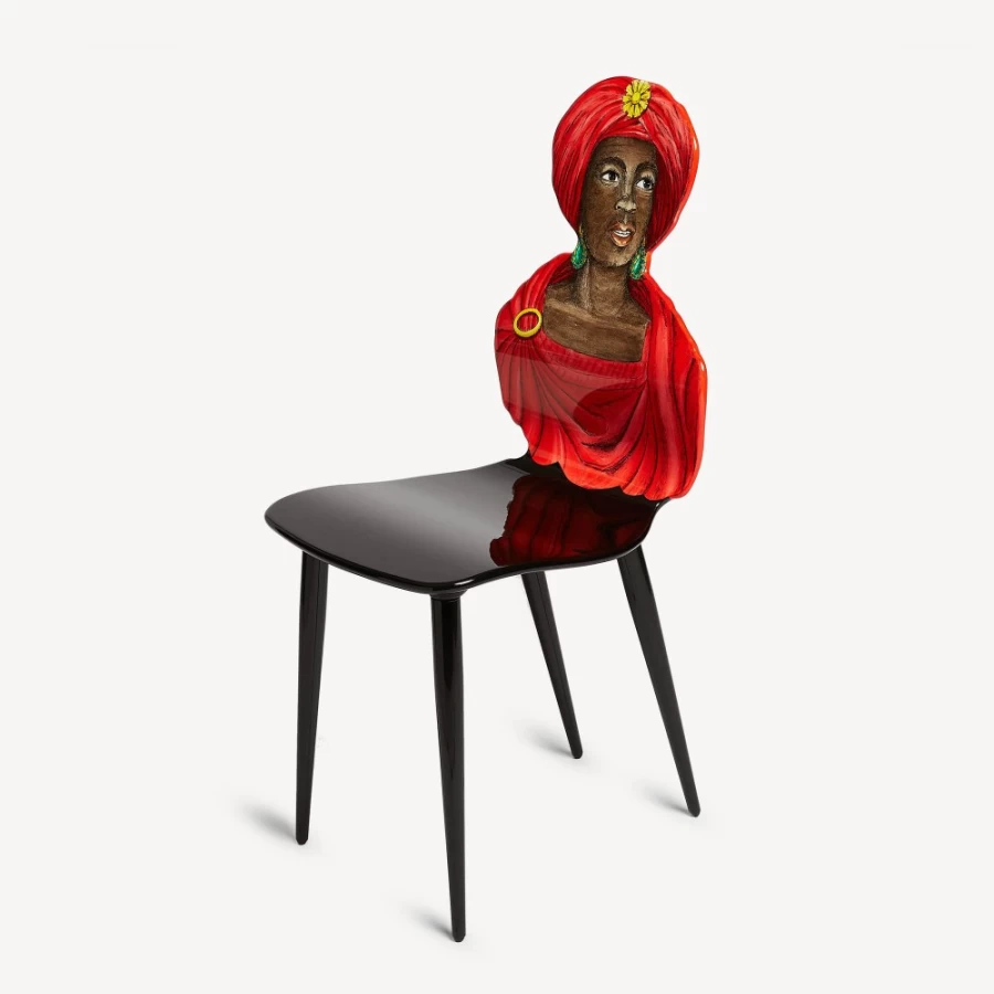 Fornasetti Moro Chair in Multicolour - Unique Designer Furniture