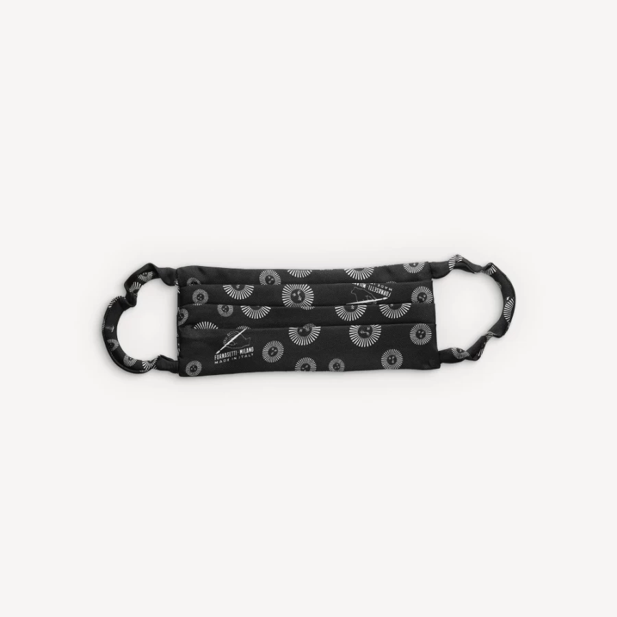 Fornasetti White and Black Face Mask Soli - Reusable Designer Protective Cover