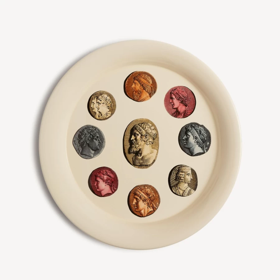 Fornasetti Multicolour Cammei Tray - Decorative Italian Design