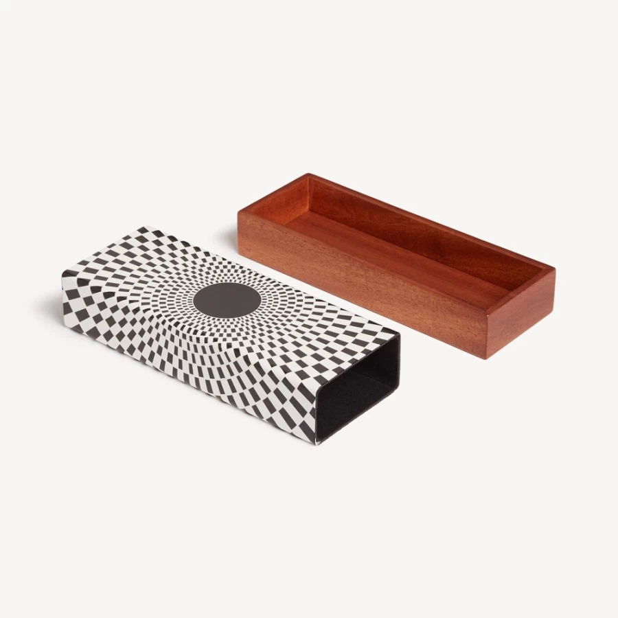 Fornasetti White and Black Egocentrismo Decorative Box