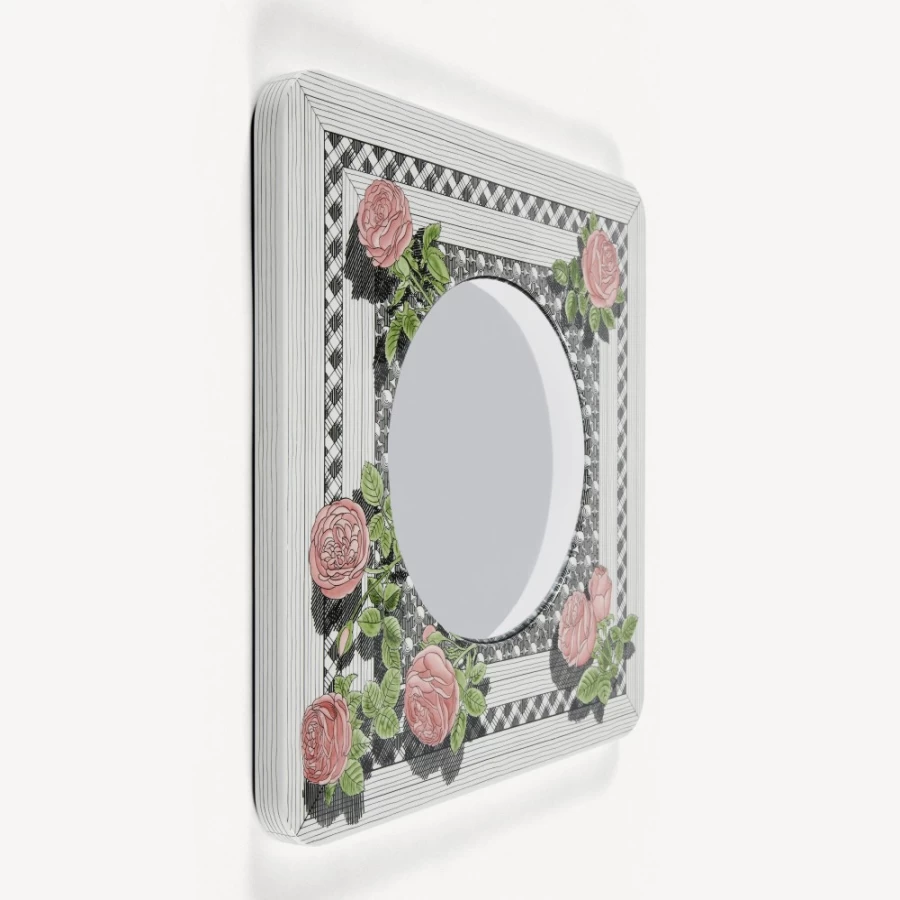 Fornasetti Multicolour Convex Mirror Frame - Musciarabia Design