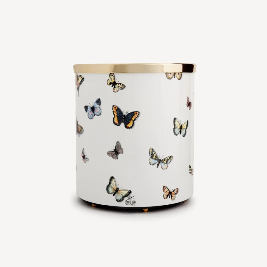 Fornasetti Multicolour Farfalle Paper Basket - Decorative Storage Bin