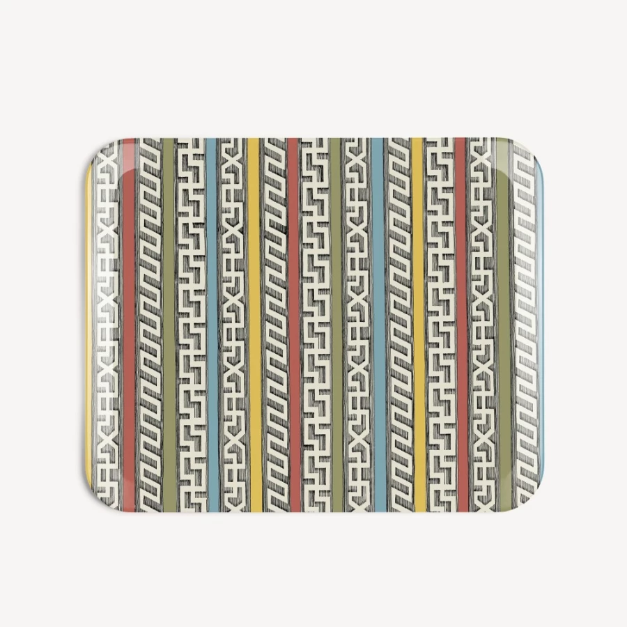 Fornasetti Multicolour Tray Bordi Antichi - Decorative Collectible Tray
