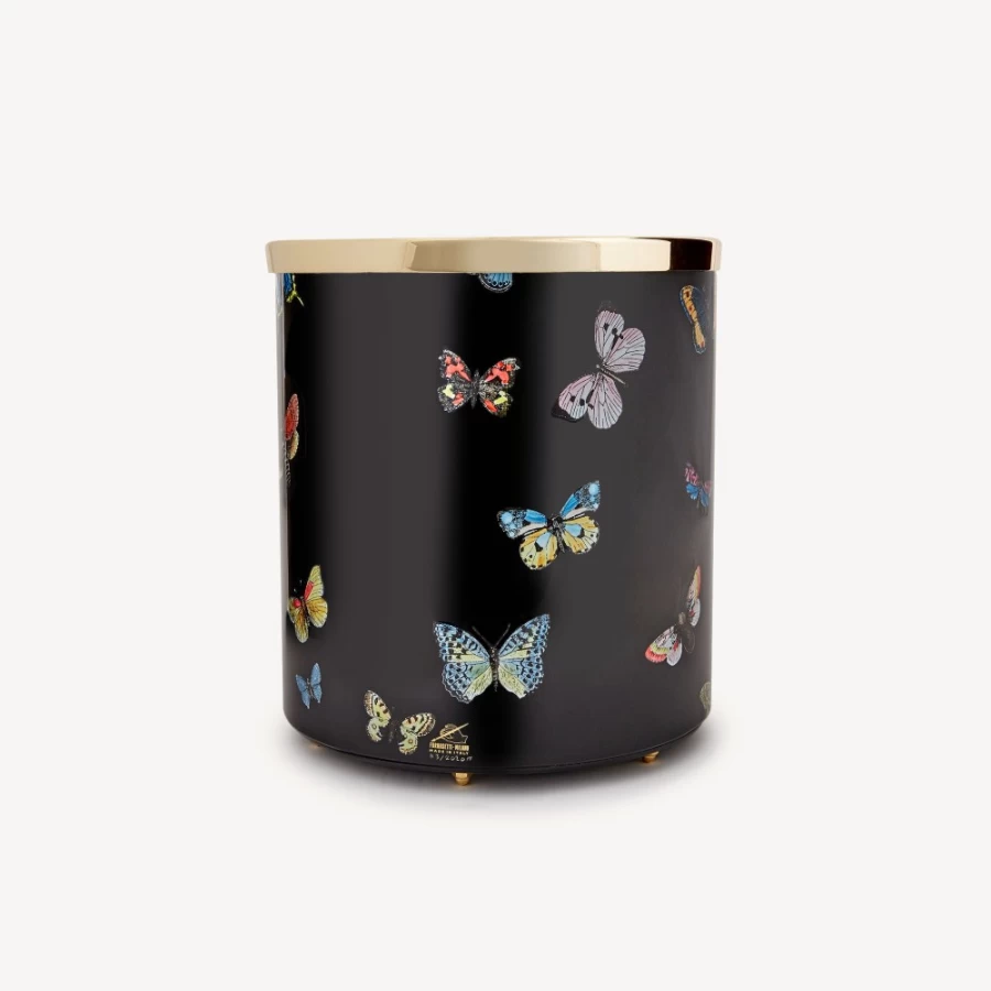 Fornasetti Multicolour Farfalle Paper Basket - Decorative Storage Bin