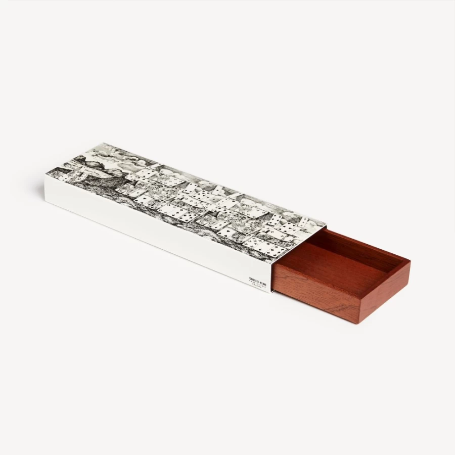 Fornasetti White and Black Box Citta Di Carte Decorative Collectible