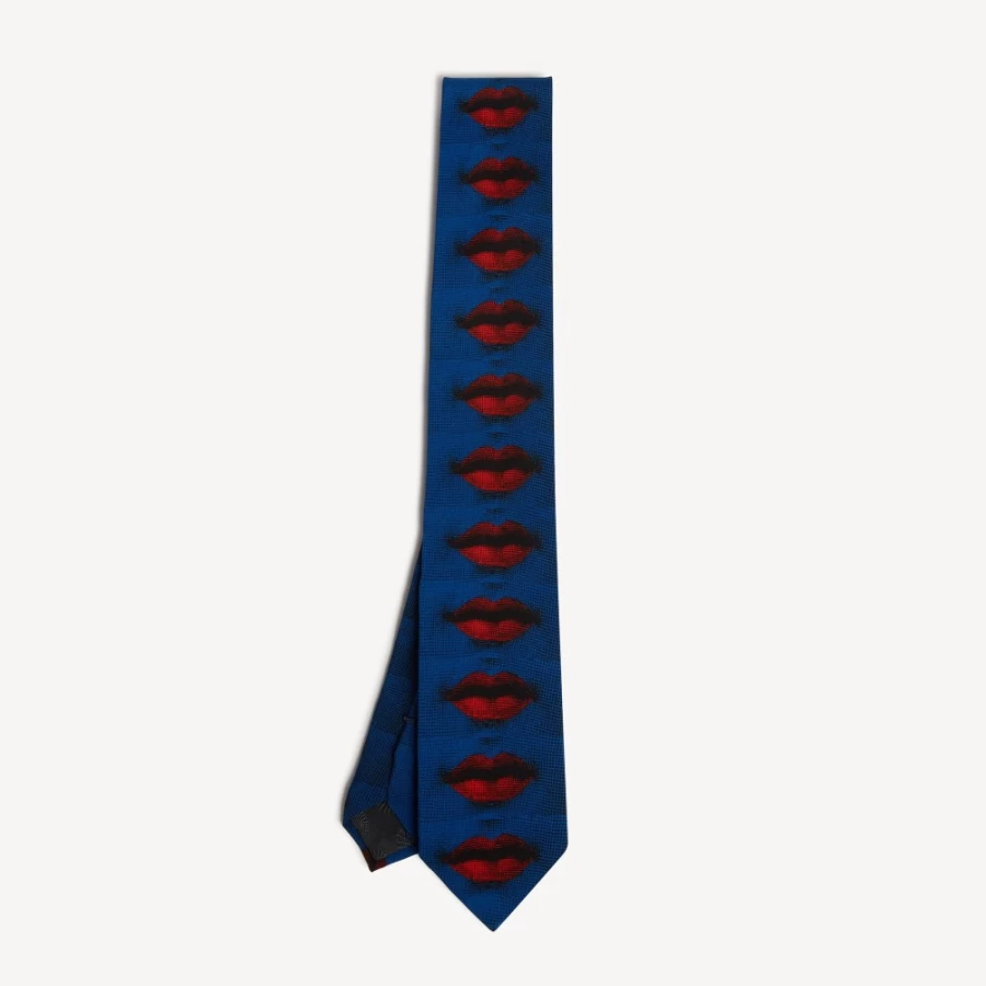Fornasetti Multicolour Tie Bocche - Unique Designer Silk Tie