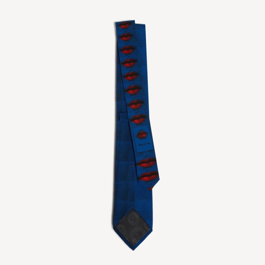 Fornasetti Multicolour Tie Bocche - Unique Designer Silk Tie