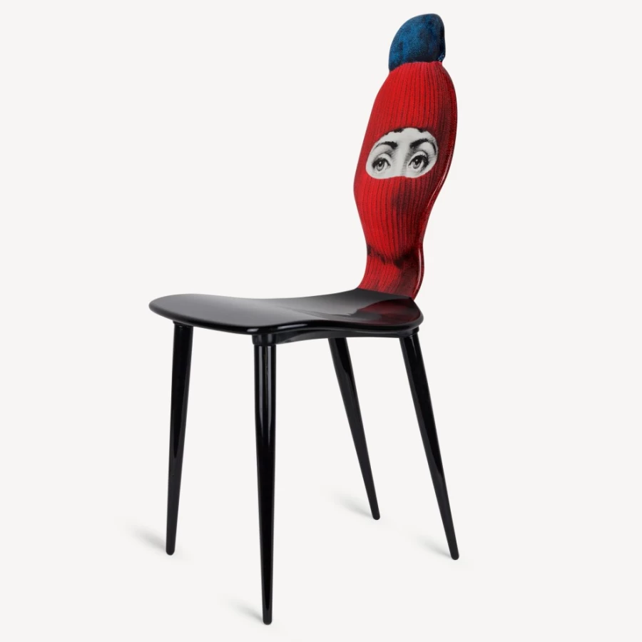 Fornasetti Lux Gstaad Chair - Red, Blue, Black Modern Design Furniture