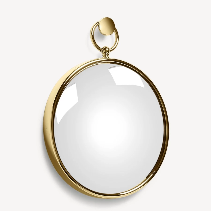 Fornasetti Brass Magic Convex Mirror With Ring - Decorative Wall Art