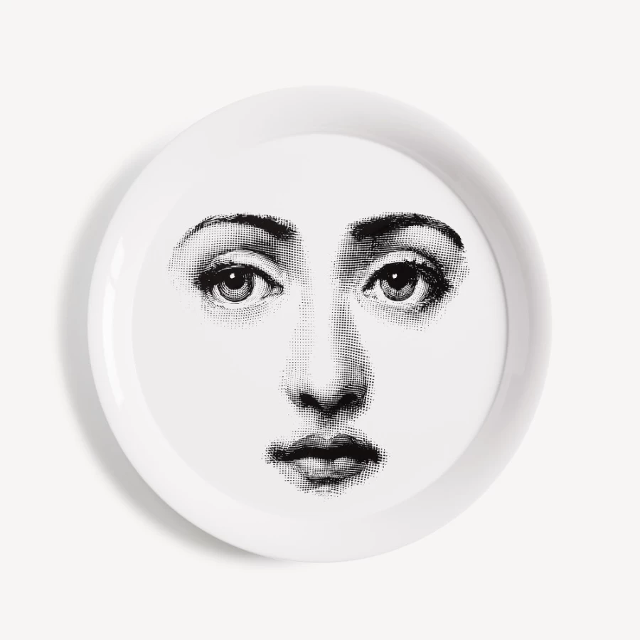 Fornasetti Tema E Variazioni No.6 Decorative Tray in White and Black