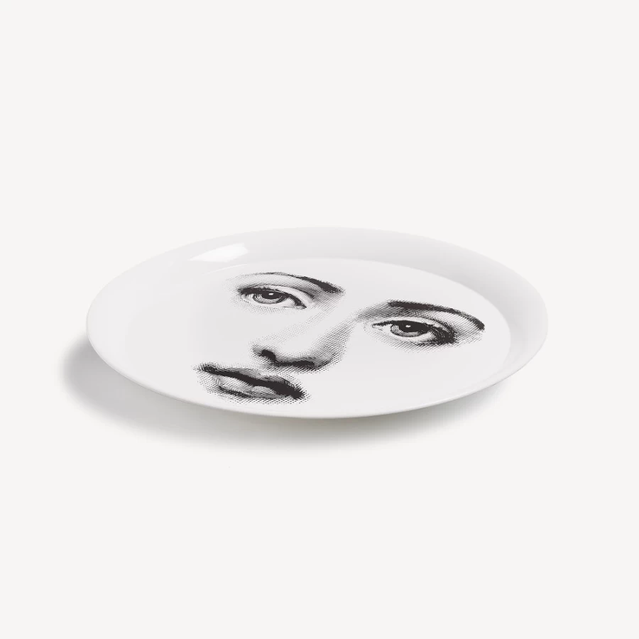 Fornasetti Tema E Variazioni No.6 Decorative Tray in White and Black