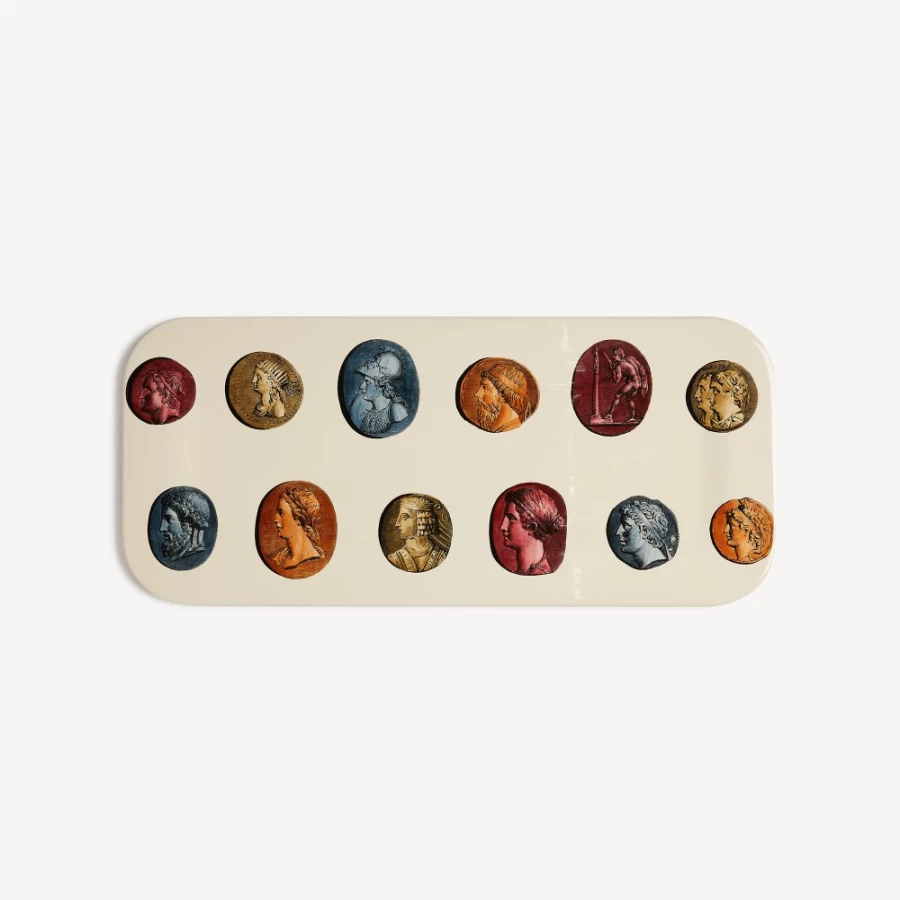 Fornasetti Multicolour Cammei Tray - Decorative Collectible Tray