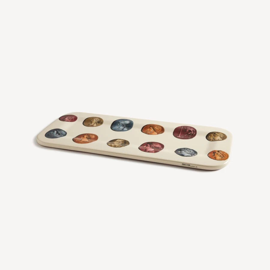 Fornasetti Multicolour Cammei Tray - Decorative Collectible Tray