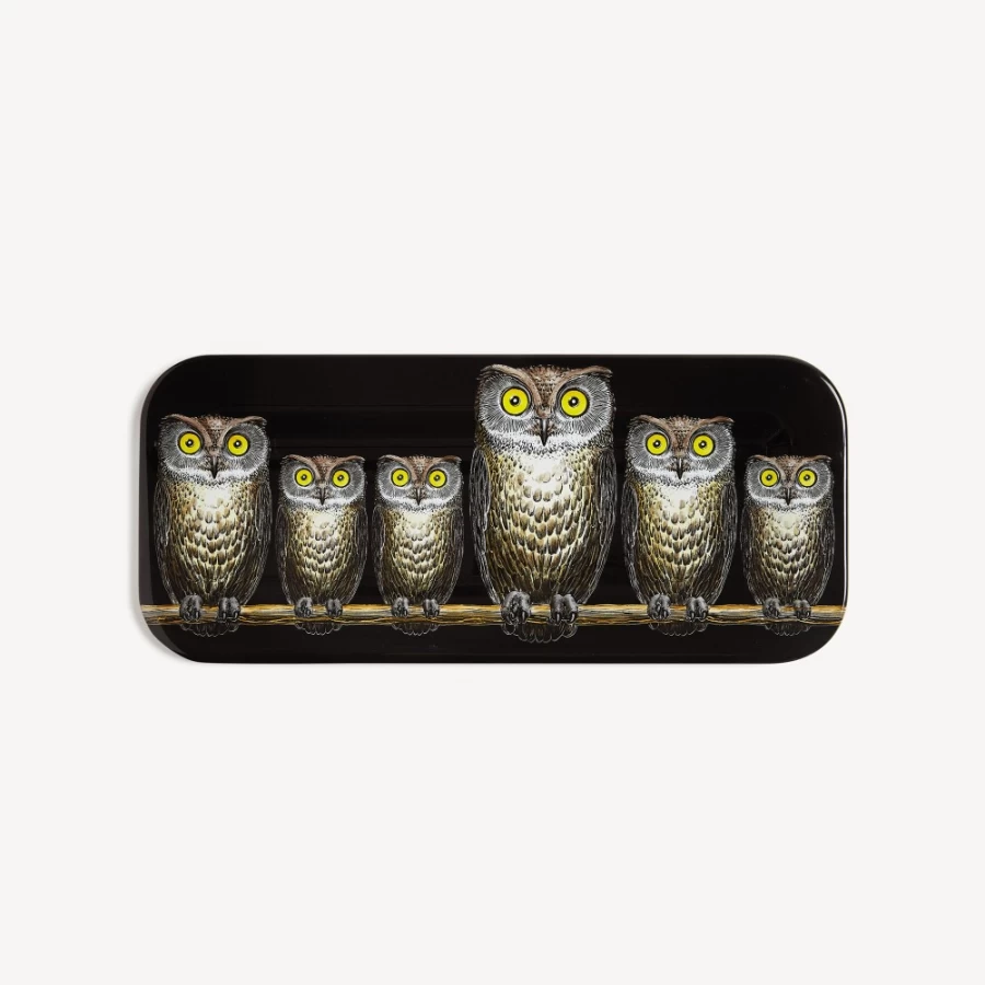 Fornasetti Multicolour Tray Civette Decorative Collectible Tray