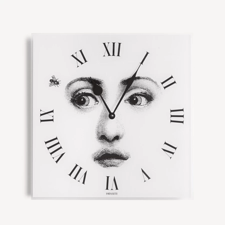 Fornasetti Tema E Variazioni N.364 Wall Clock - White/Black Design